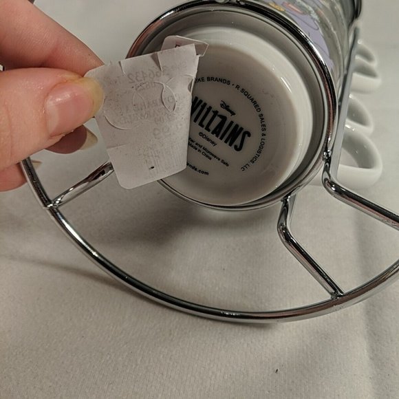 Disney Villains Stackable Coffee Mug Cups Tower Complete Set of 4 NEW Cruella - Picture 6 of 16